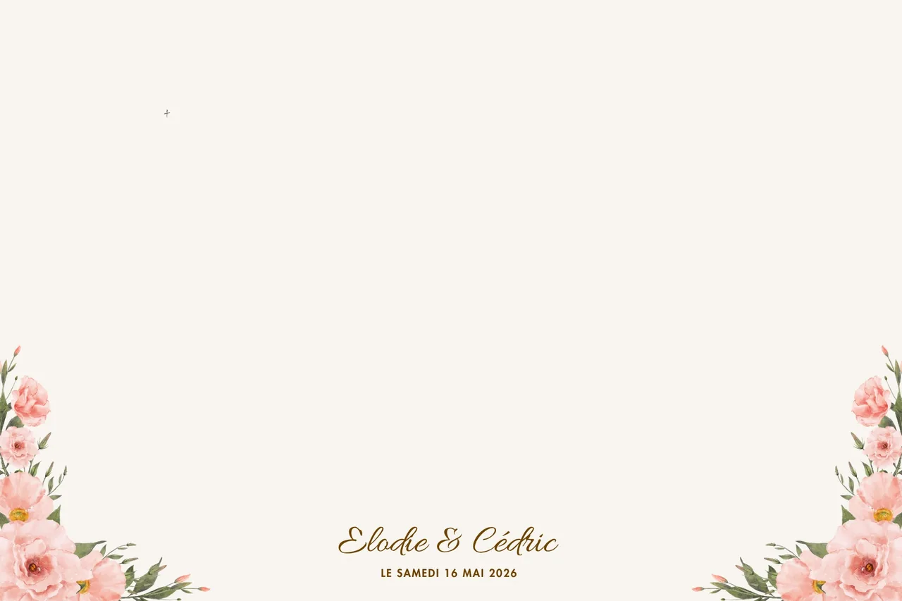 Fond floral romantique &mdash; Mariage et EVJF